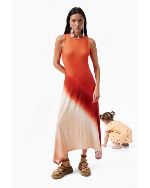 Desigual Sleeveless Knit Dress, Viscose - Red