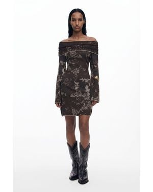 Desigual Fitted Bardot Dress - Black
