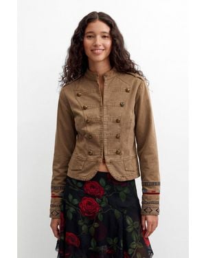 Desigual Regular Cotton Jacket, Cotton - Brown