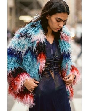 Desigual Mantel Entworfen Von Mr. Christian Lacroix, Damen - Blau