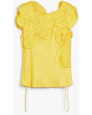 Desigual Embroidered Blouse, Viscose - Yellow