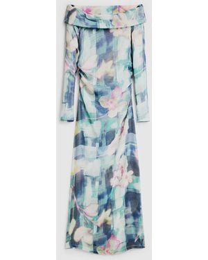 Desigual Long Combined Dress - Blue