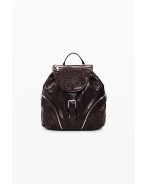 Desigual Small Leather-Effect Backpack, Polyurethane - Red
