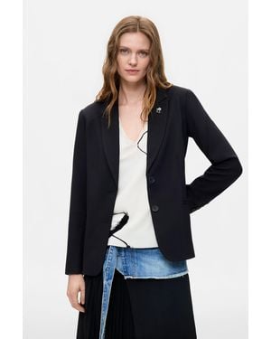 Desigual Structured Blazer Pin - Blue