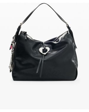 Desigual Large Crossbody Bag Effect, Polyurethane - Black