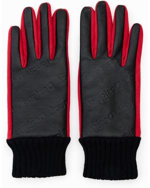 Desigual Logo Gloves - Black