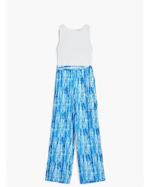 Desigual Tie-Dye Jumpsuit - Blue
