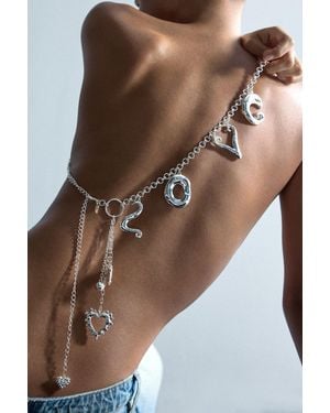 Desigual Love Zalio Belt - White