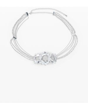 Desigual Zalio Floral Belt - White