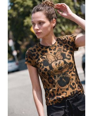 Desigual Printed Disney T-Shirt, Cotton - Brown