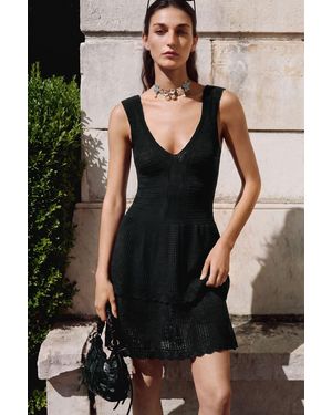 Desigual Strappy Knit Dress - Black