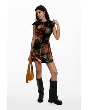 Desigual Dress Designed By Mr. Christian Lacroix - Black