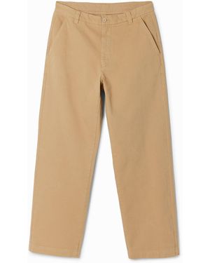 Desigual Long Pants With Pockets, Cotton - Brown