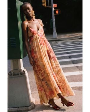 Desigual Printed Long Dress, Polyester - Black