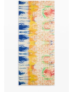 Desigual Foulard Rectangular Lacroix, Viscosa, Blanco