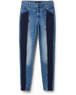 Desigual Banded Slim Jeans, Cotton - Blue