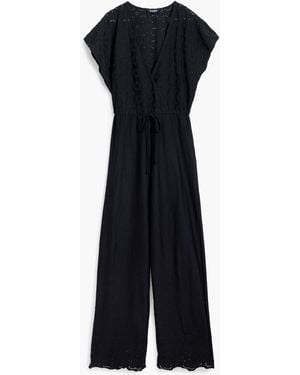 Desigual Cut-Out Jumpsuit, Cotton - Blue