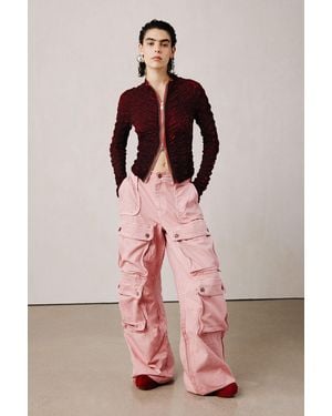 Desigual Studio Cargo Long Trousers, Cotton - Pink