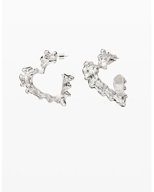 Desigual Small Zalio Heart Earrings - Black