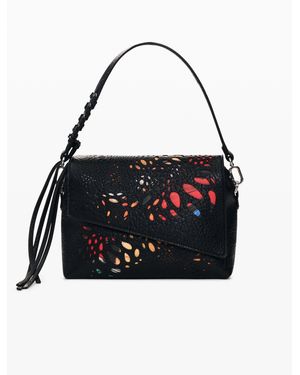 Desigual Medium Cut-Out Bag, Polyurethane - Black