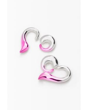 Desigual Ohrringe Herz Zalio - Pink