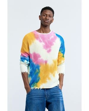 Desigual Tie-Dye Sweater, Cotton - Blue