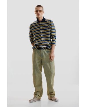 Desigual Dyed Denim Trousers, Cotton - Green