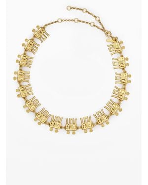 Desigual Short Necklace Robots Zailo - Metallic