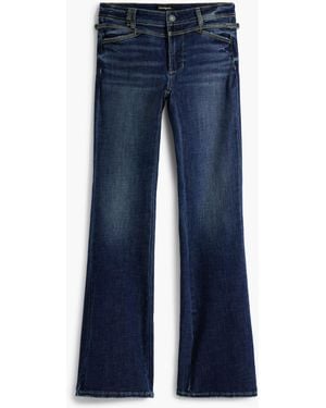 Desigual Washed Flared Jeans - Blue