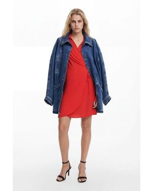 Desigual Shirt Dress - Red