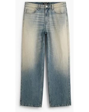 Desigual Plain Denim Pants, Cotton - Blue