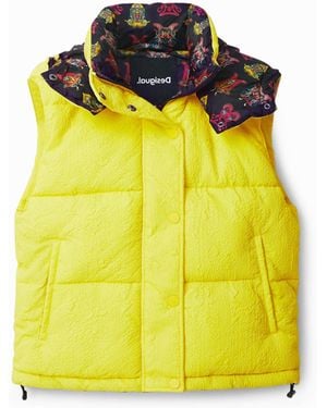 Desigual M. Christian Lacroix Short Gilet - Yellow