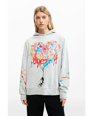 Desigual Mickey Mouse Sweatshirt, Cotton - White