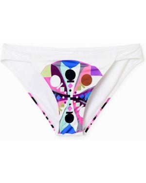 Desigual M. Christian Lacroix Bikini Bottoms - White