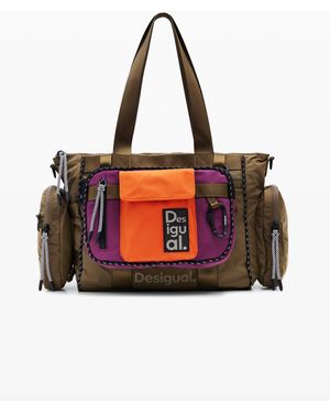 Desigual M Multi-Position Voyager Bowling Bag, Polyester - Red