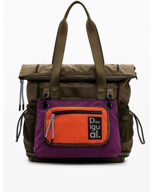 Desigual Large Modular Backpack, Polyester - Red