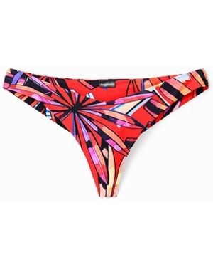 Desigual Tropical Bikini Bottoms - Red