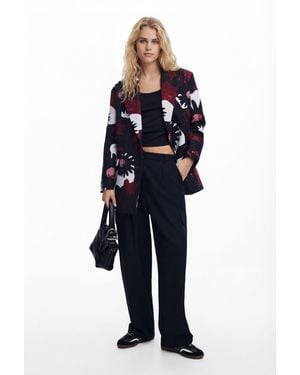 Desigual Floral Coat M. Christian Lacroix - Black