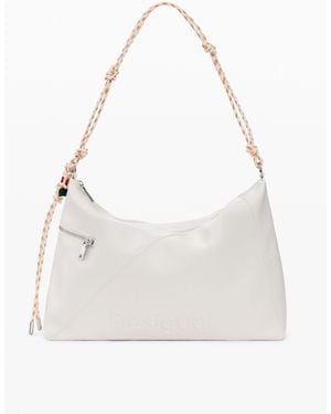 Desigual Large Charms Bag, Polyurethane - White