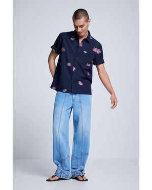 Desigual Pantalón Vaquero Largo, Hombre, Algodon, Azul