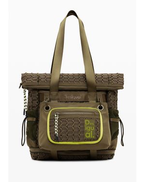 Desigual Large Multiposition Voyager Backpack, Polyester - Green