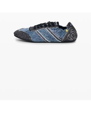 Desigual Denim Sneakers, Cotton - Blue