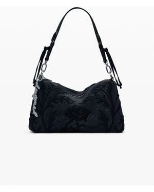 Desigual Medium 3D Embossed Bag - Black