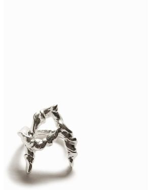 Desigual Ring Buchstabe A Silberbad Zalio, Damen, Schwarz