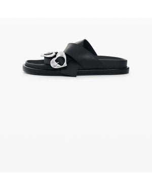 Desigual Sandalia Plataforma Corazón, Polyurethane - Black