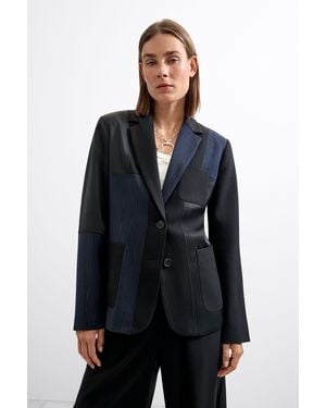 Desigual Regular Blazer - Blue