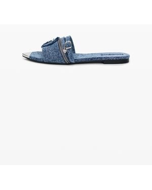 Desigual Flat Denim Sandal, Cotton - Blue
