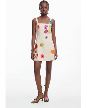Desigual Tyler Mcgillivary Floral Panel Dress, Cotton - Multicolour