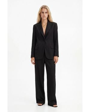 Desigual Straight Textured Blazer - Black