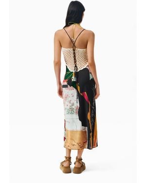 Desigual Strappy Knit Dress, Polyester - Black